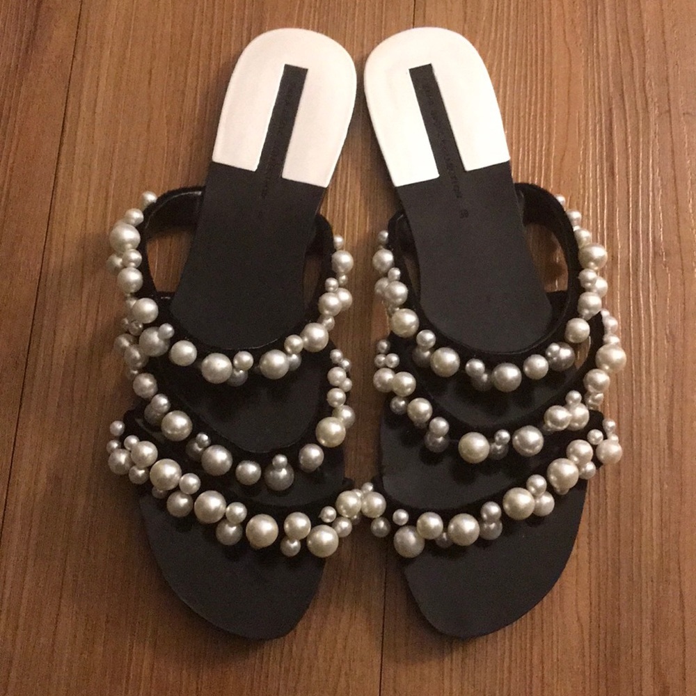 Pearl Slip On Sandals